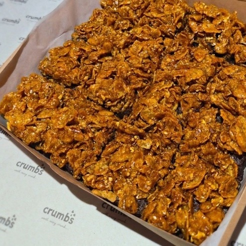 A box of Caramel Crunch Brownie by Crumbs Bakehouse Co.